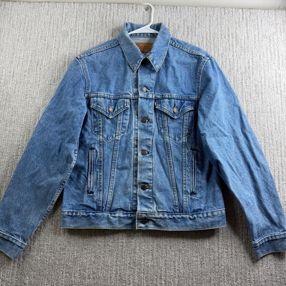 Levis 70506-0214 Type 3 Denim Trucker Jacket Blue Mens Size 40R Made in USA